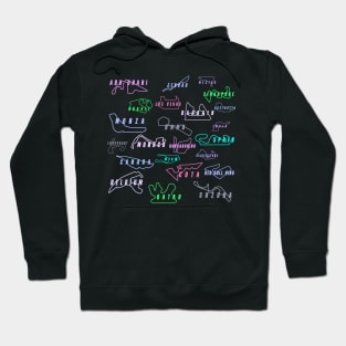 Neon Racing Track Outlines- Formula One Hoodie